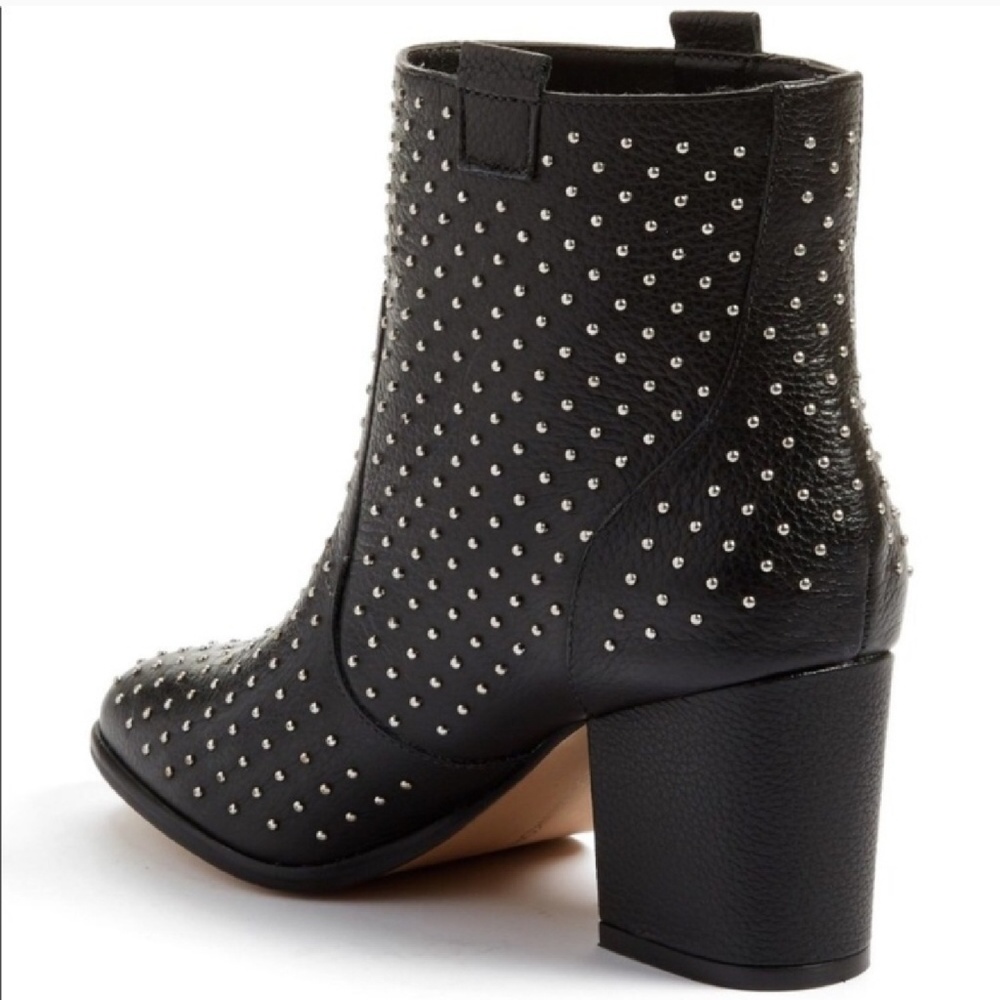 Rebecca Minkoff studded booties stacked heel 6.5 - Picture 2 of 5